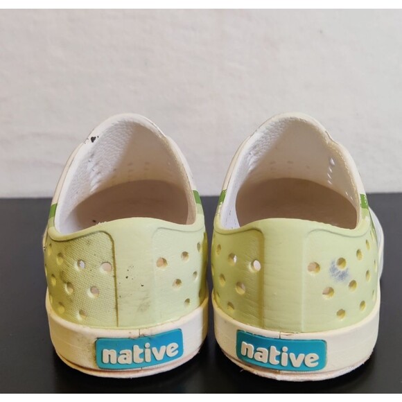 Native Bloom Little Kids Marble, White Size C8 Unisex Slip On Lite Sandals - Picture 4 of 9